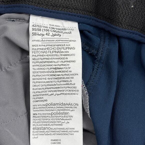 Under Armour Shorts Mens Size 42 Blue Flat Front HeatGear Pockets Performance - Picture 10 of 11